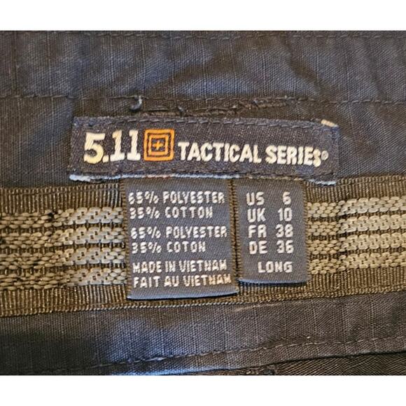 5.11 Tactical Workwear Utility Trouser Cargo Pants Blue Womens Sz 6 - Picture 3 of 10